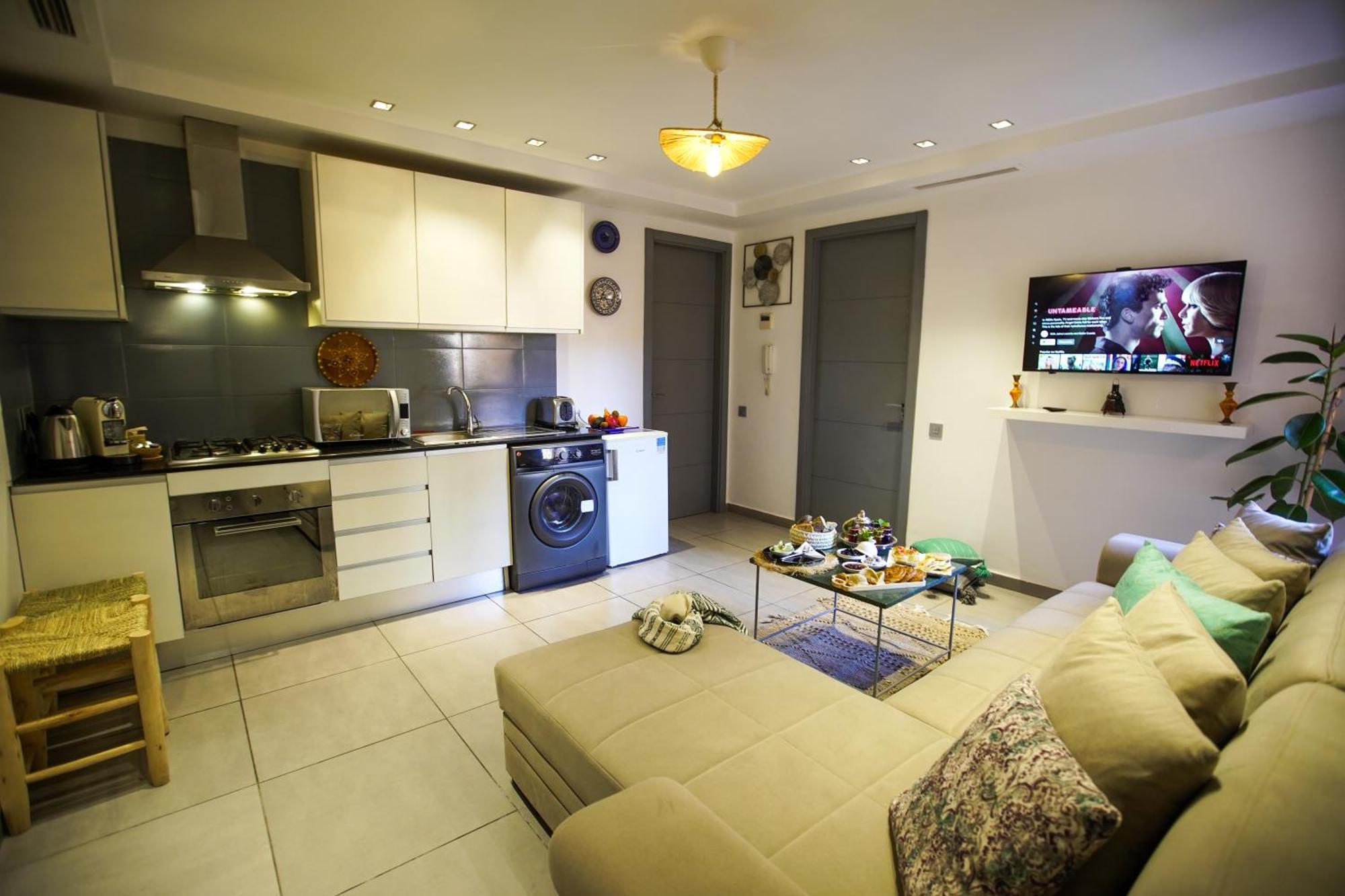 Apartamento Lovely 2-bedroom With Ac-netflix-nespreso Marrakesh
